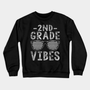 Back To School 2Nd Grade Vibes Second Grade Teacher Student Crewneck Sweatshirt